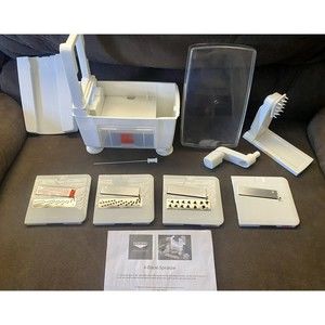 Williams Sonoma Paderno World Cuisine 4-Blade Vegetable Spiralizer COMPLETE SET